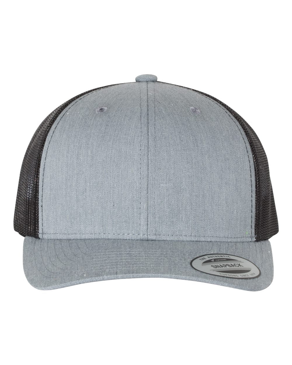 Yupoong 6606 Trucker Hat with Engraved Leather Patch