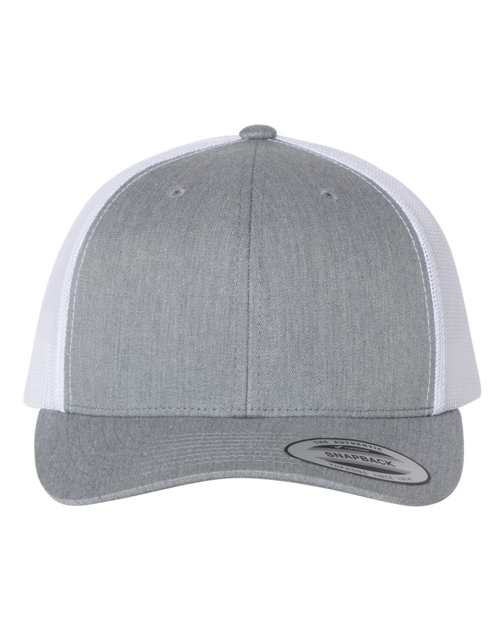 Yupoong 6606 Trucker Hat with Engraved Leather Patch