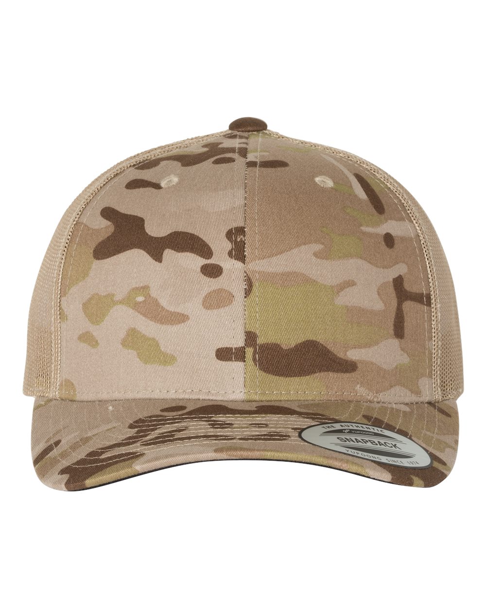 Yupoong 6606 Trucker Hat with Engraved Leather Patch