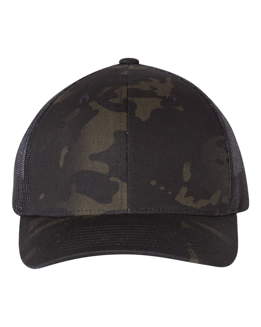 Yupoong 6606 Trucker Hat with Engraved Leather Patch