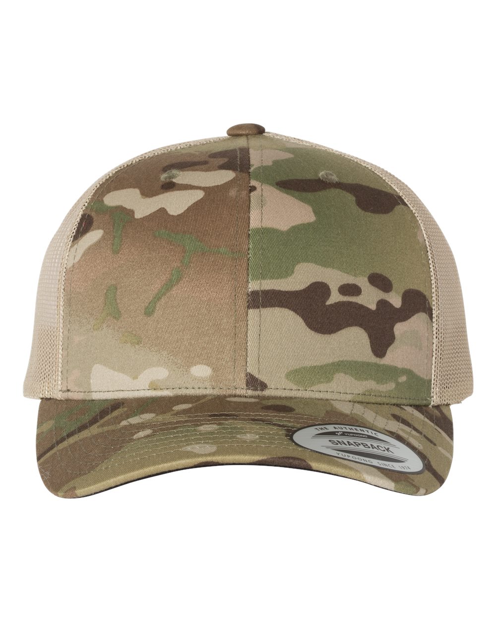 Yupoong 6606 Trucker Hat with Engraved Leather Patch