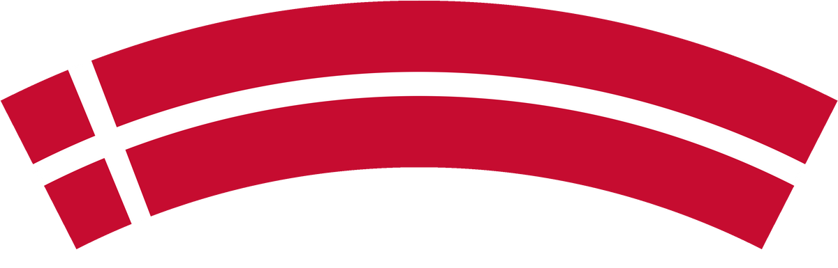 Denmark flag rear patch, curved for the back of a cap
