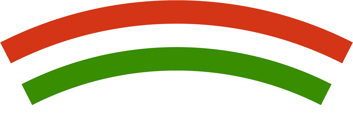 Hungary flag rear patch, curved for the back of a cap