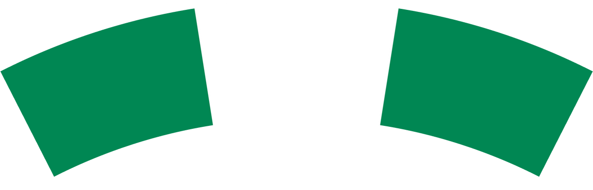Nigeria flag rear patch, curved for the back of a cap