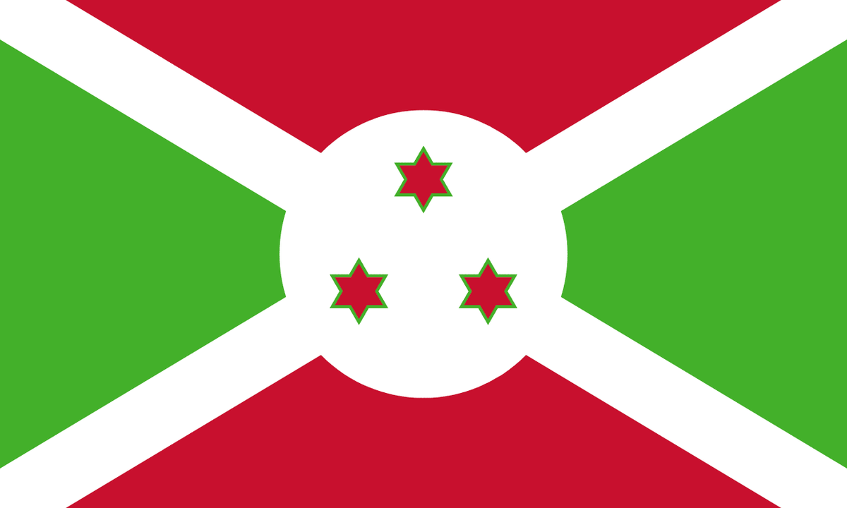 Burundi flag side patch for hats