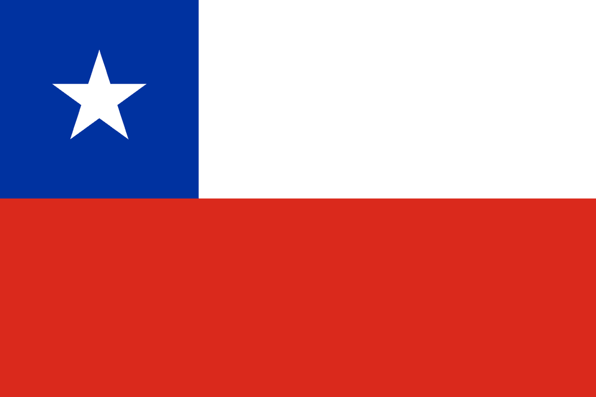 Chile flag side patch for hats