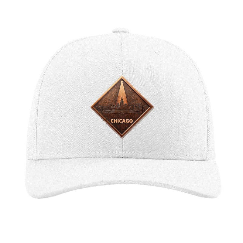 Chicago Skyline Spotlight patch hat — White