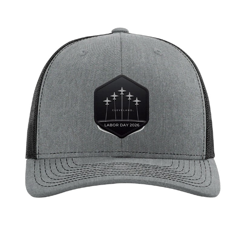 Cleveland Lakefront formation patch hat — Heather Grey/Black