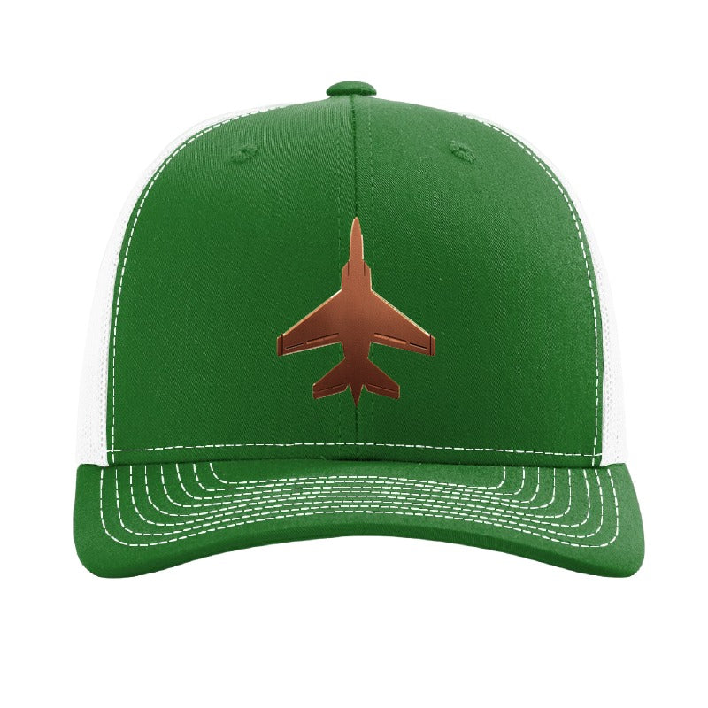 Cleveland Lakefront jet patch hat — Kelly Green/White