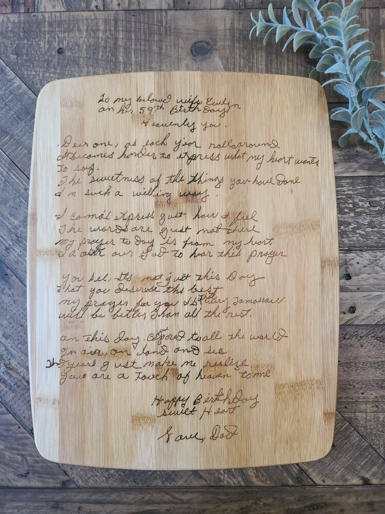 Personalized Cutting Board - Name, Recipe, Logo