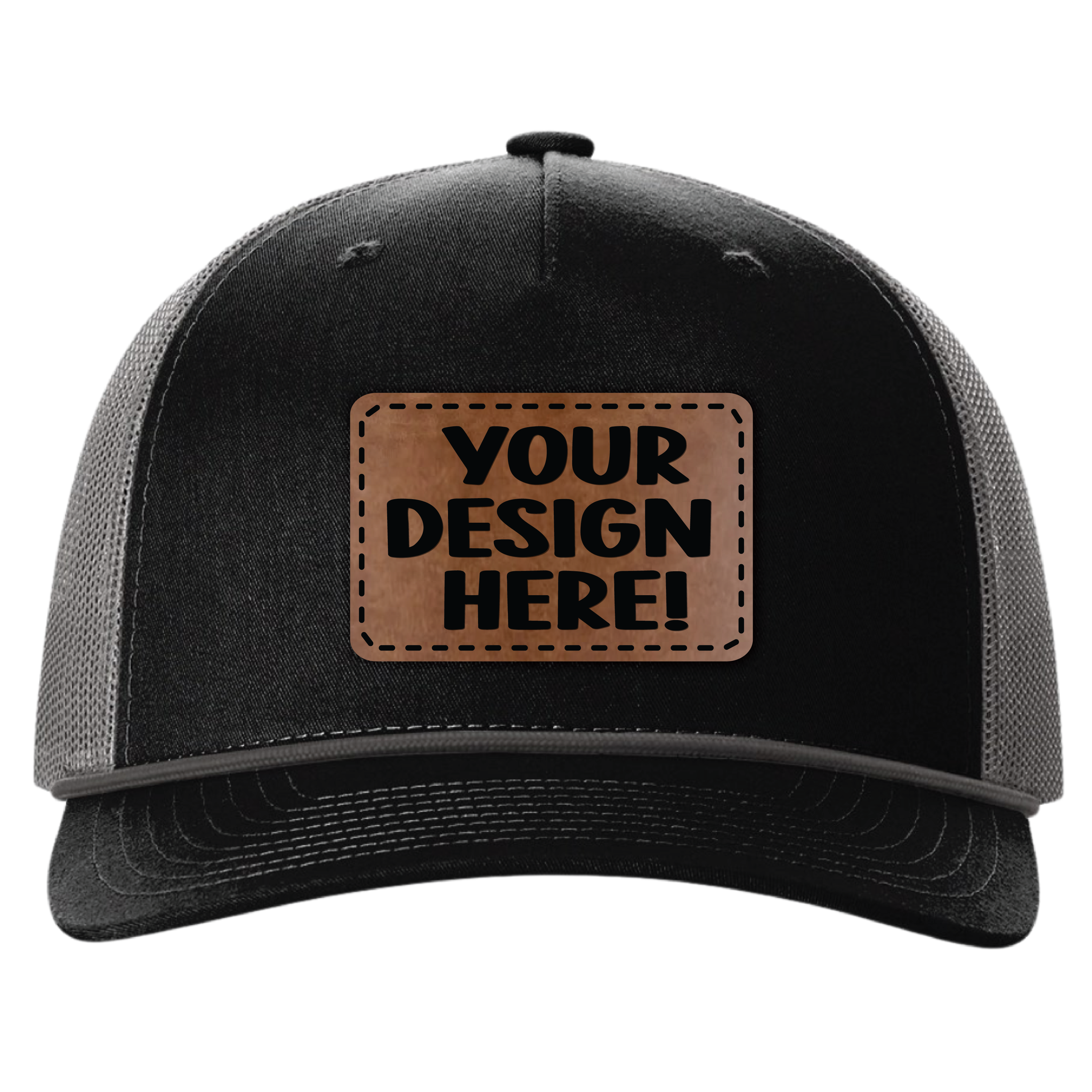 Personalized Richardson 112FPR Five Panel Trucker Hat with Rope with Custom Design