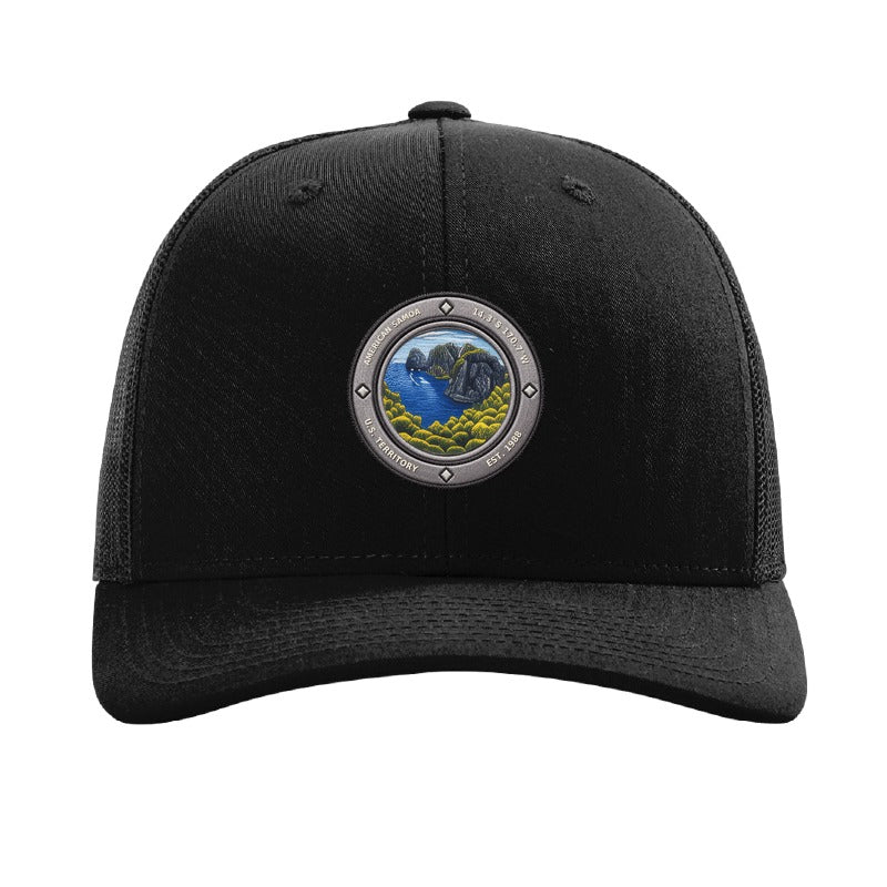 American Samoa National Park patch hat — Black