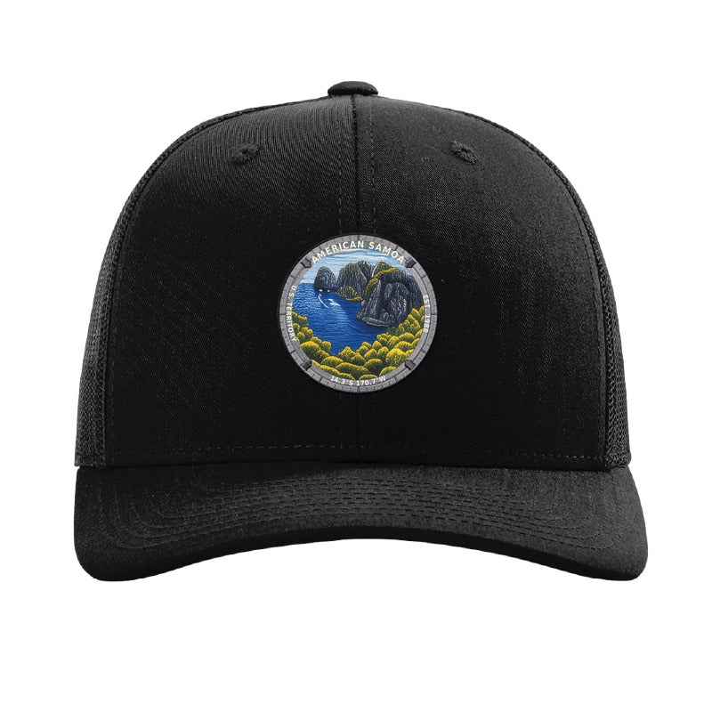 American Samoa National Park patch hat — Black
