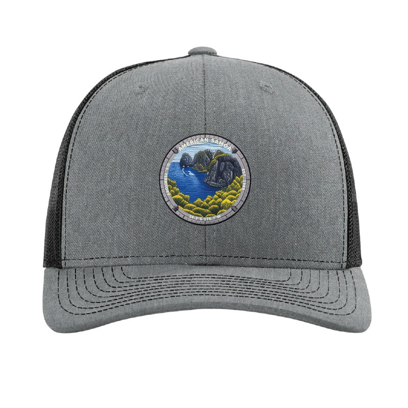 American Samoa National Park patch hat — Heather Grey/Black