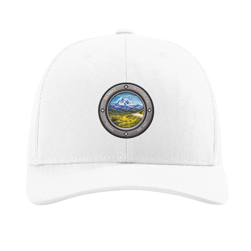 Denali National Park patch hat — White