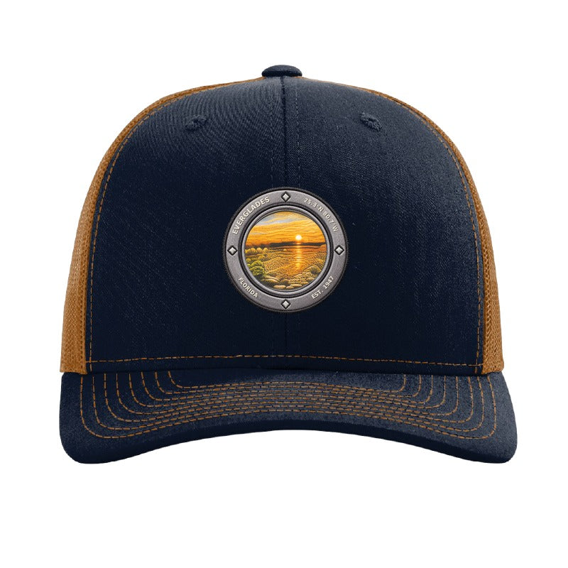 Everglades National Park patch hat — Navy/Caramel