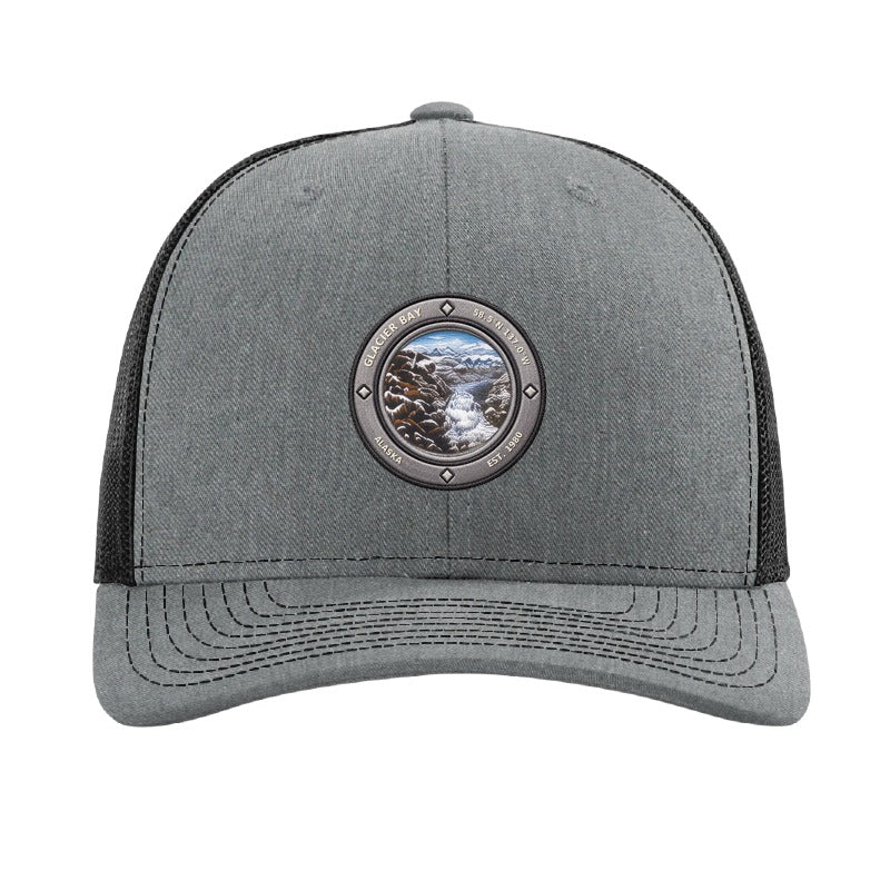 Glacier Bay National Park patch hat — Heather Grey/Black