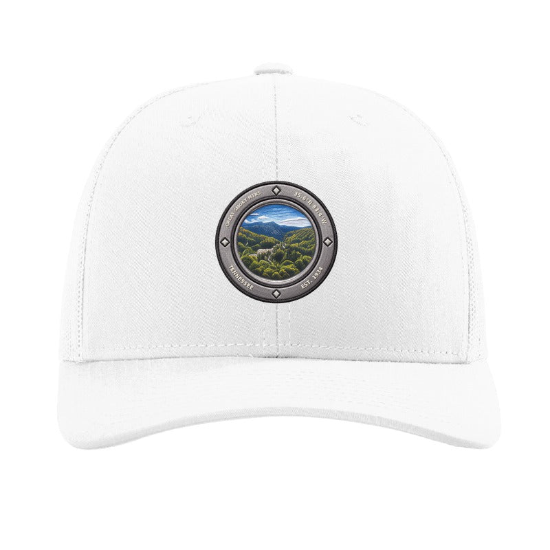 Great Smoky Mtns National Park patch hat — White
