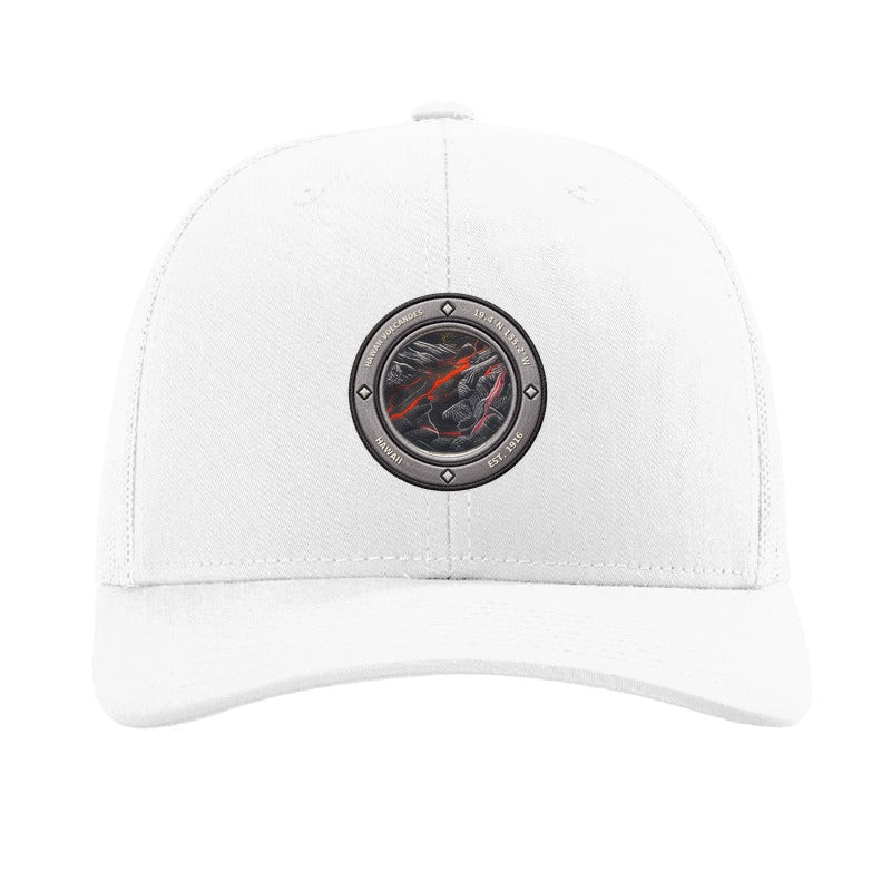 Hawaii Volcanoes National Park patch hat — White