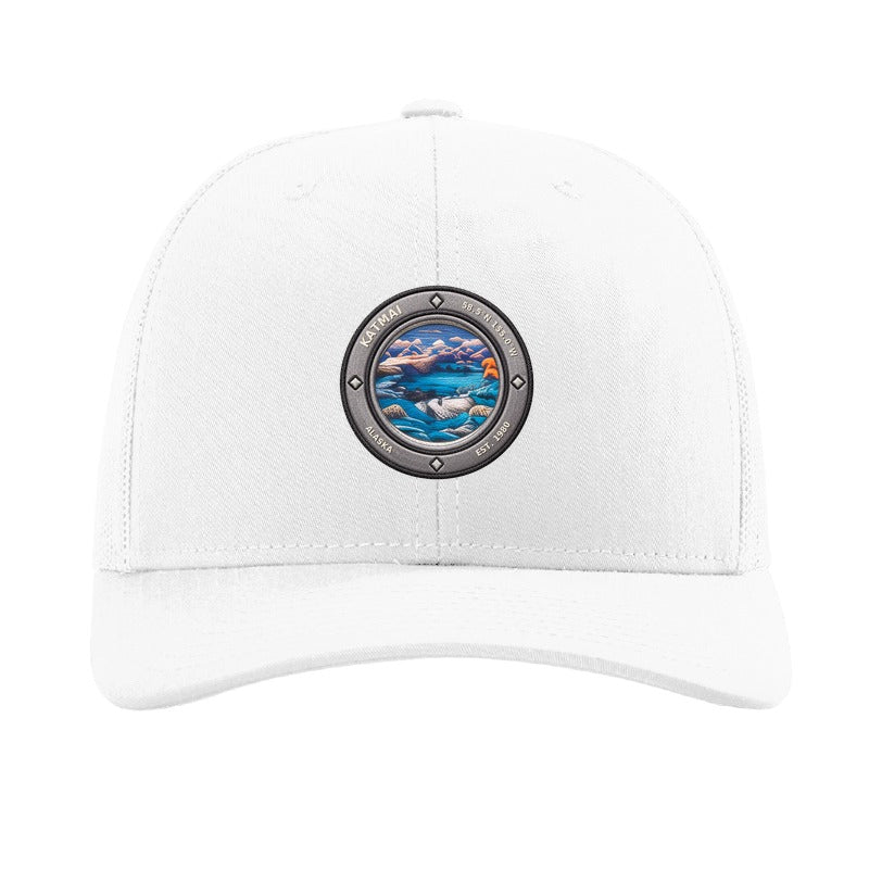 Katmai National Park patch hat — White