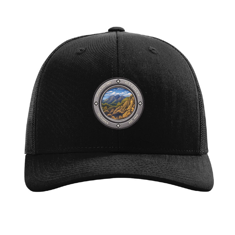 Lassen Volcanic National Park patch hat — Black