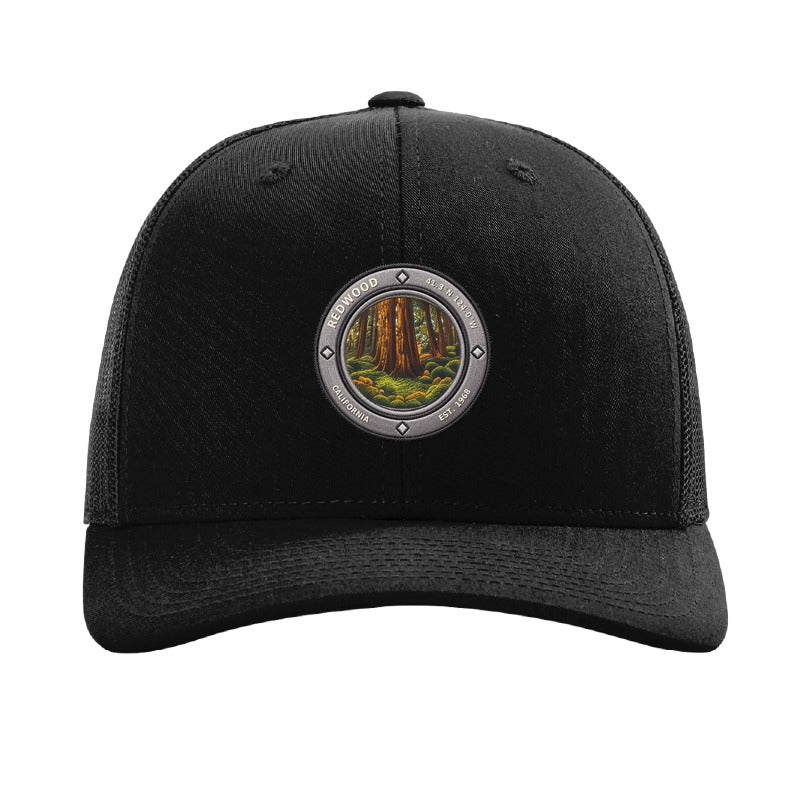Redwood National Park patch hat — Black