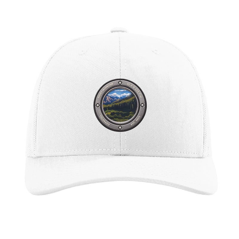 Rocky Mountain National Park patch hat — White