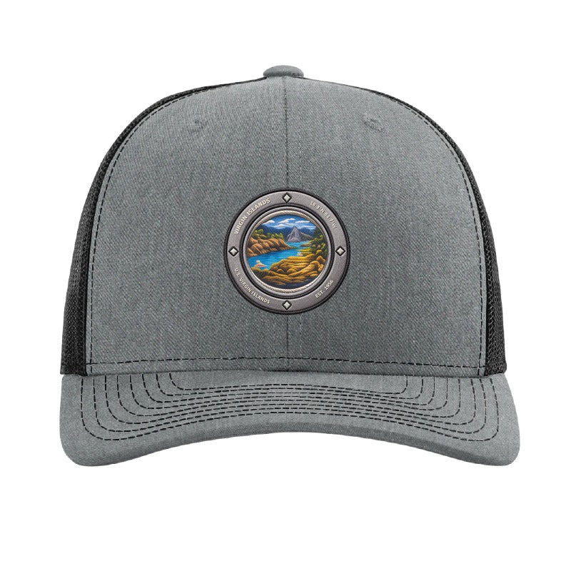 Virgin Islands National Park patch hat — Heather Grey/Black