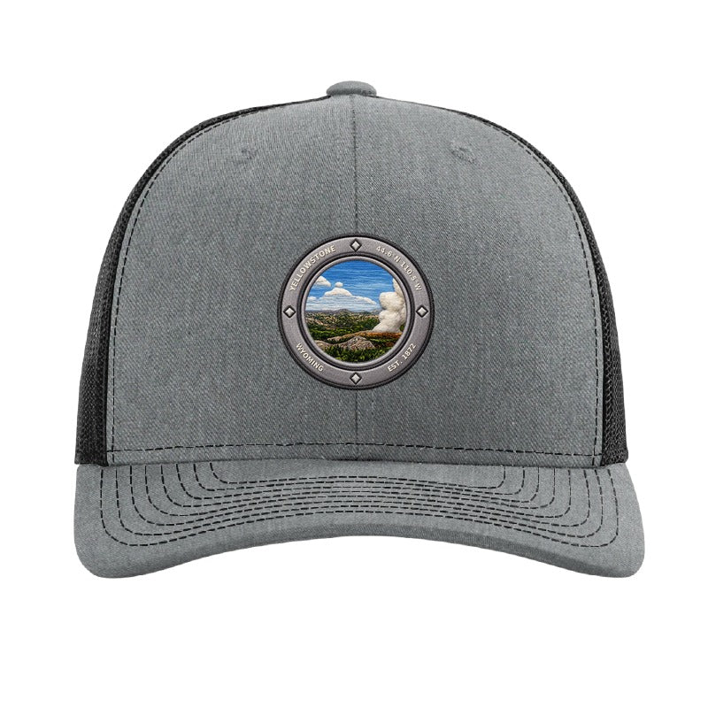 Yellowstone National Park patch hat — Heather Grey/Black