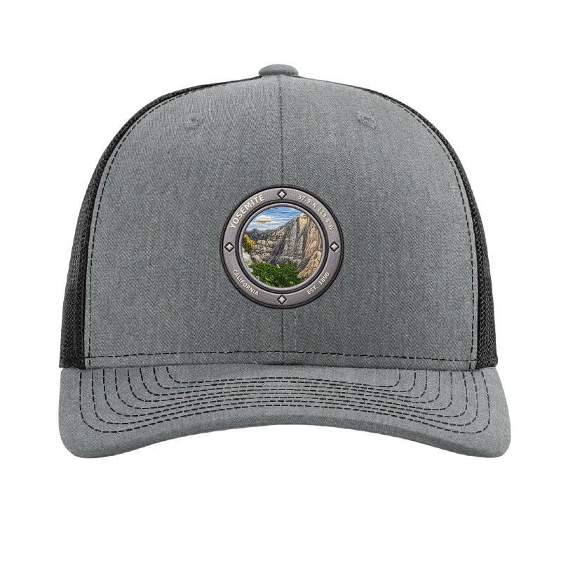 Yosemite National Park patch hat — Heather Grey/Black