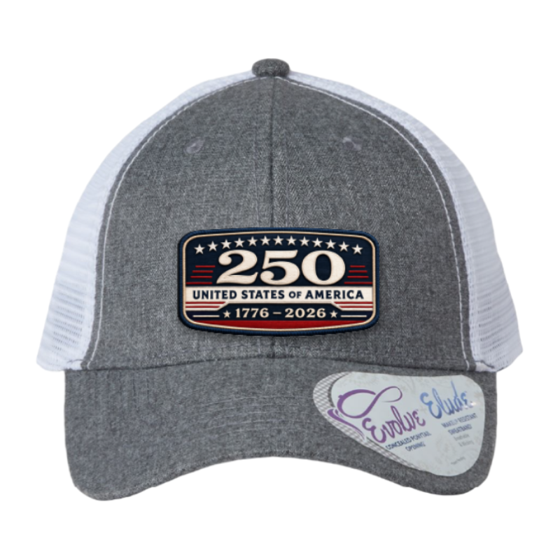 USA 250th Anniversary Trucker Hat – United States 1776–2026 Patriotic Patch Hat
