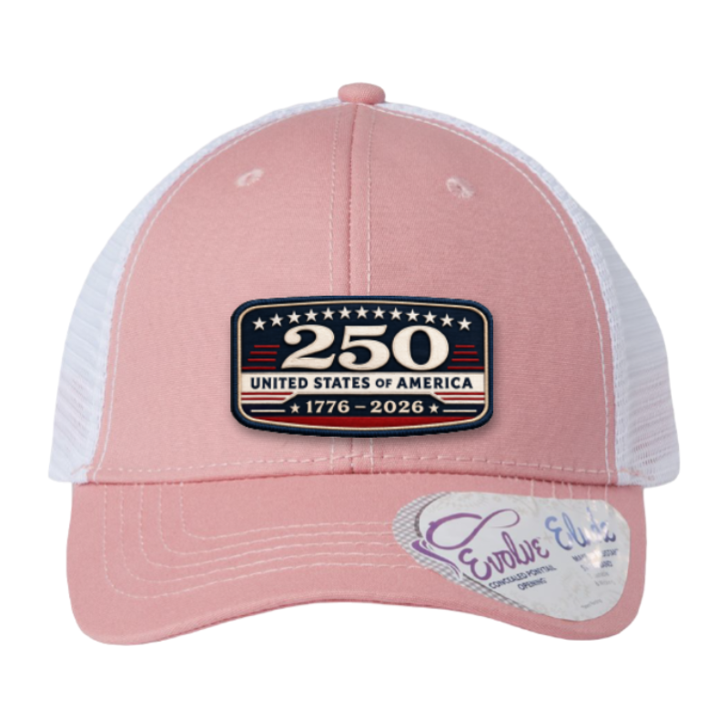 USA 250th Anniversary Trucker Hat – United States 1776–2026 Patriotic Patch Hat