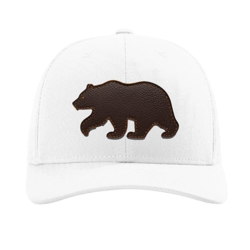 La Verne bear patch hat — White