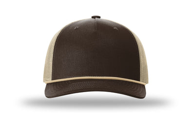 Personalized Richardson 112FPR Five Panel Trucker Hat with Rope with Custom Design