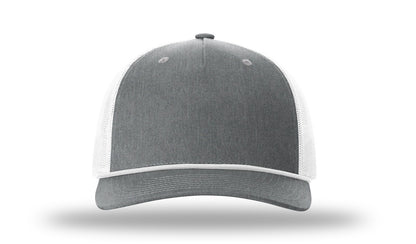 Personalized Richardson 112FPR Five Panel Trucker Hat with Rope with Custom Patch