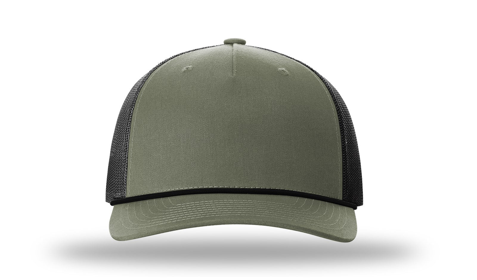 Personalized Richardson 112FPR Five Panel Trucker Hat with Rope with Custom Patch