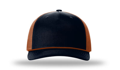 Personalized Richardson 112FPR Five Panel Trucker Hat with Rope with Custom Patch