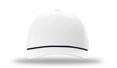 Personalized Richardson 112FPR Five Panel Trucker Hat with Rope with Custom Patch