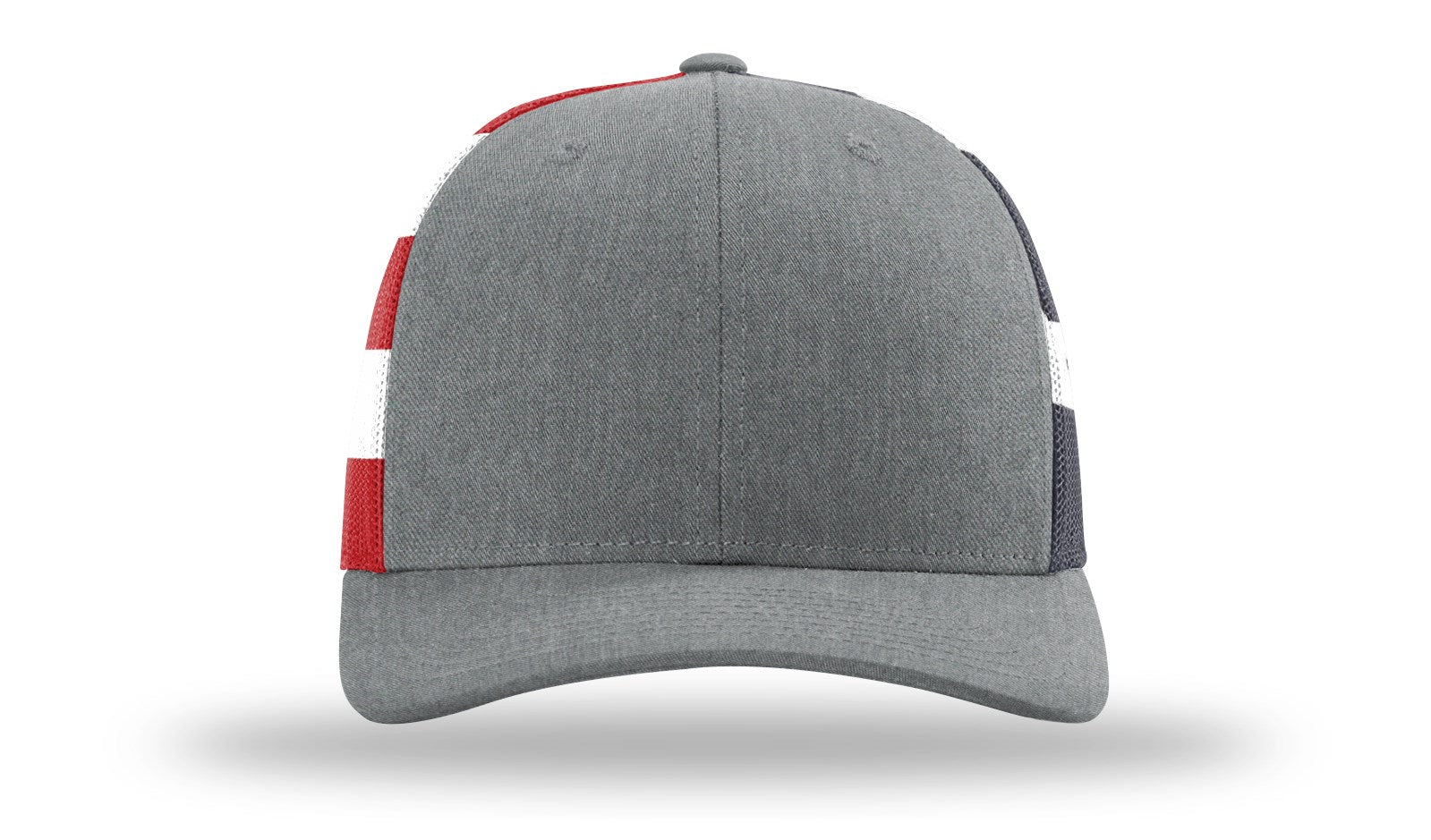 Richardson 112pm Heather Grey Stars Stripes FRONT