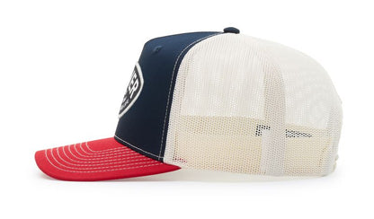 Personalized Richardson 112FPC Five Panel Champ Trucker Hat with Custom Patch