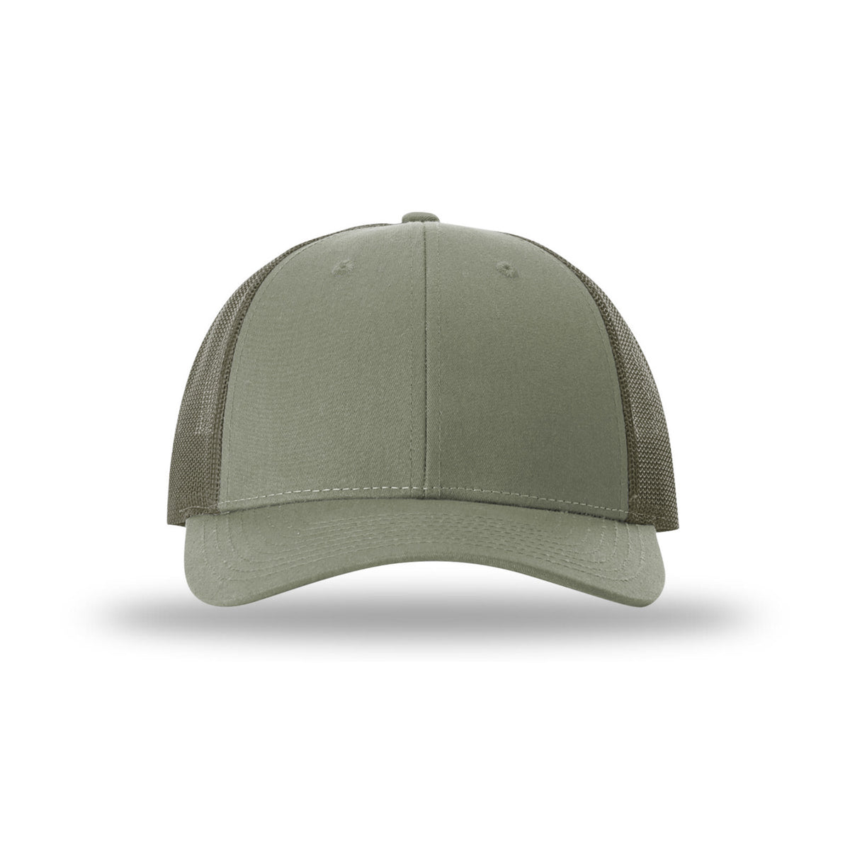 Richardson 115 Low Pro Trucker hat, Loden, front view