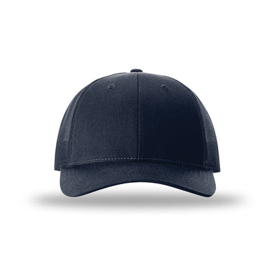 Richardson 115 Low Pro Trucker hat, Navy, front view