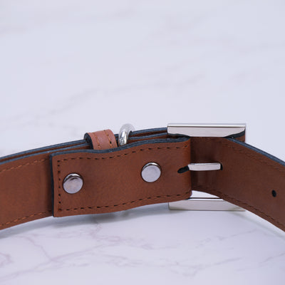 Personalized Dog Collar, Leatherette, Add a custom QR code