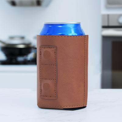 Leatherette 12oz Magnetic Can Cooler