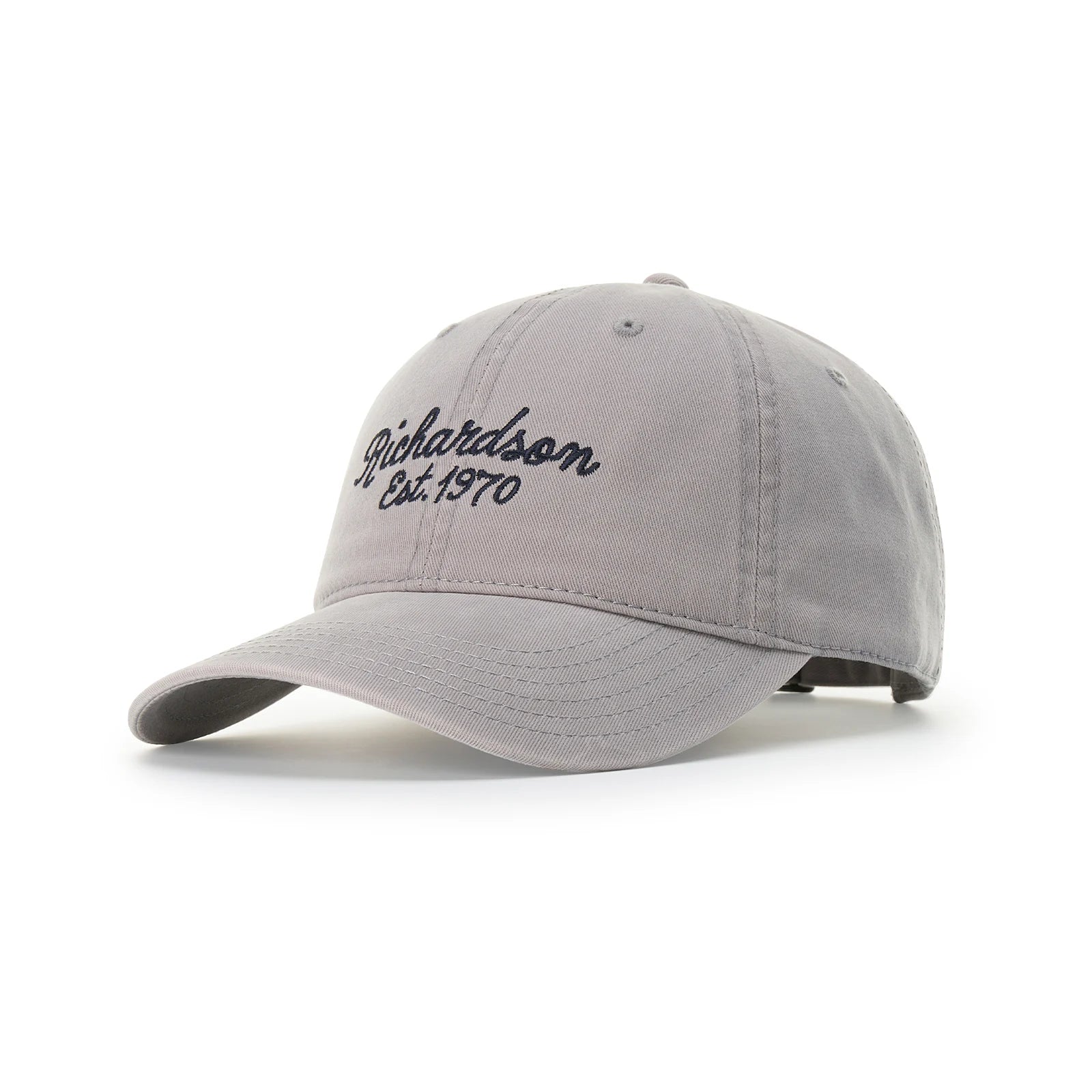 Richardson 326 garment washed brushed twill dad hat in grey