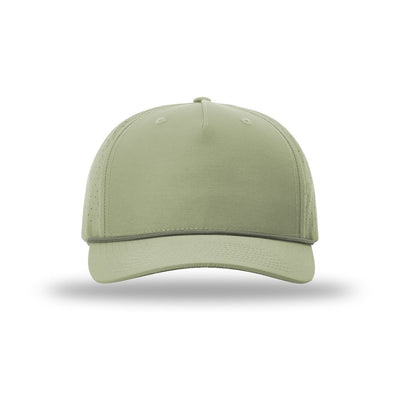 Richardson 355 rope hat in Light Olive/Olive, front view
