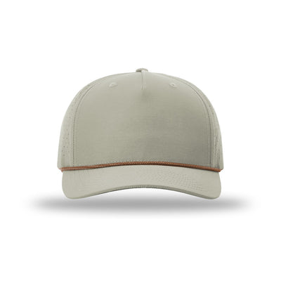 Richardson 355 rope hat in Trench Coat/Russet-Grey, front view