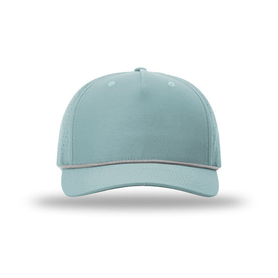 Richardson 355 rope hat in Smoke Blue/Grey-White, front view
