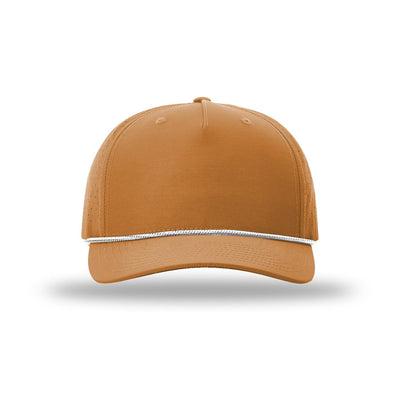 Richardson 355 rope hat in Clay/White-Black, front view