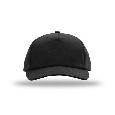 Richardson 356 Gramps hat in Black, front view